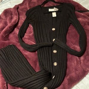 Floor length cardigan